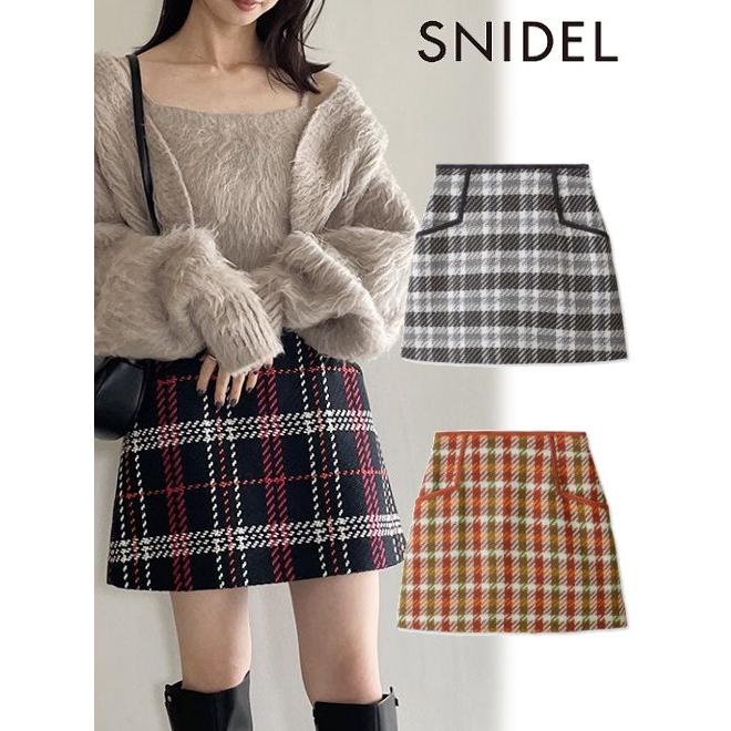 snidel ロービングチェックスカショーパン SNIDEL（スナイデル）の「ロービングチェックスカショーパン