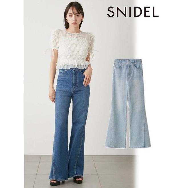 SNIDEL snidel / スナイデル Sustainaストレッチフレアデニム SNIDEL snidel / スナイデル Sustainaストレッチフレアデニム