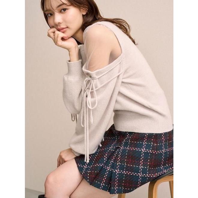 ロービングニットフーディー snidel タグ付きsnidel ロービングニットフーディ パーカー グレー 【公式通販】