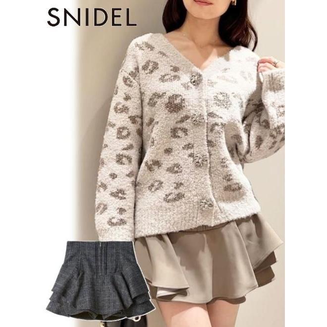 SNIDEL（スナイデル） (10%OFF&300円OFF) レイヤードフリルミニスカ