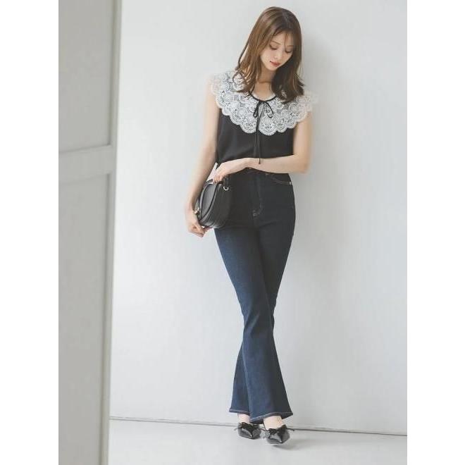 SNIDEL（スナイデル） (10%OFF&300円OFF) STYLE UP PANTS フレアデニム
