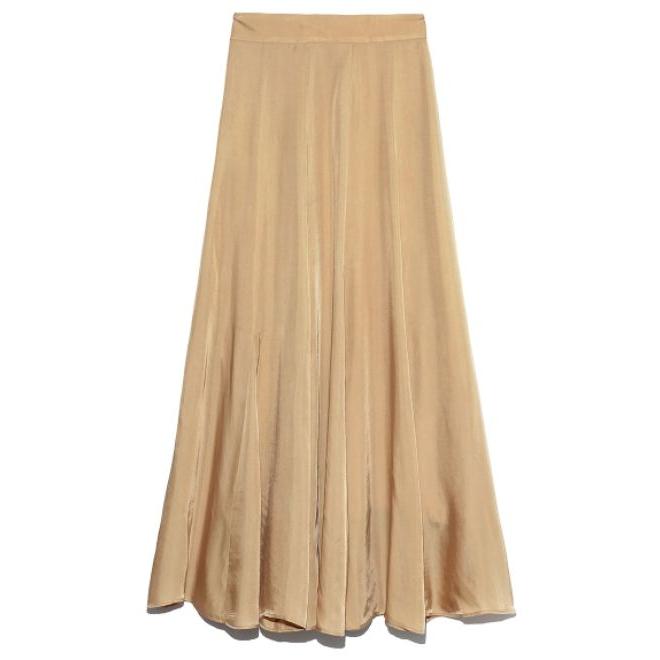 SNIDEL snidel / スナイデル サテンフレアロングスカート 20秋冬  