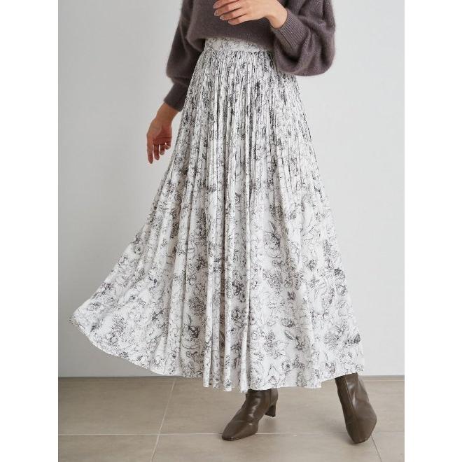 Snidel / スナイデル プリントランダムプリーツスカート 21秋冬