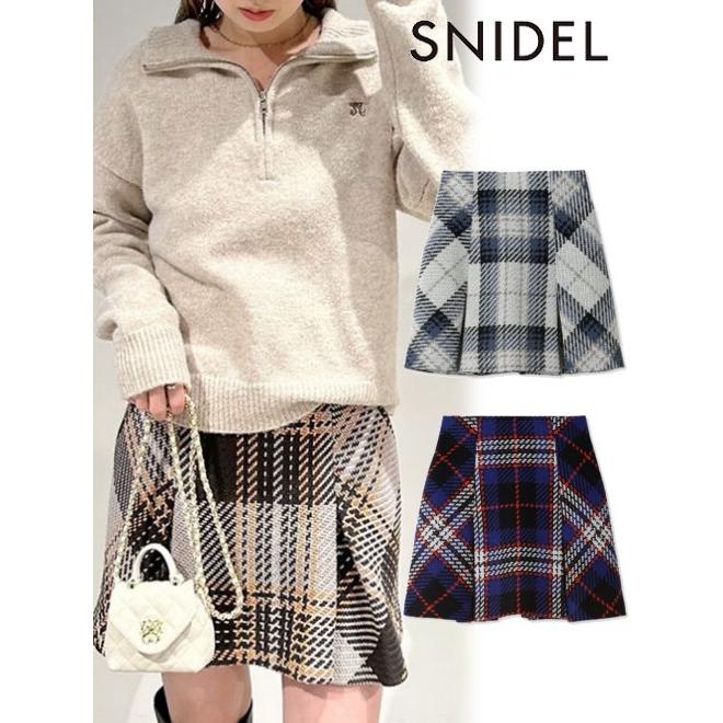 SNIDEL snidel / スナイデル ロービングチェックミニスカート 23 SNIDEL snidel / スナイデル ロービングチェックミニスカート 23