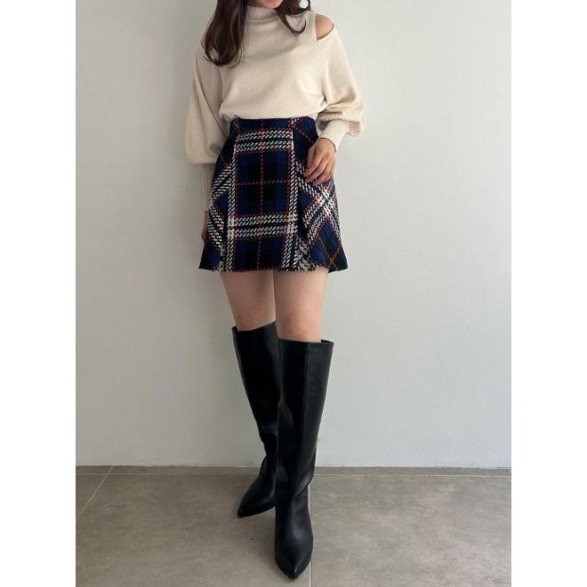 SNIDEL snidel / スナイデル ロービングチェックミニスカート 23 SNIDEL snidel / スナイデル ロービングチェックミニスカート 23