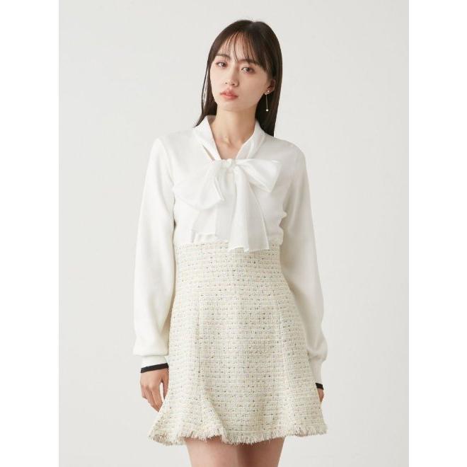 ♡snidel♡スカート SALE70%OFF】SNIDEL スナイデル ニットツイードスカート