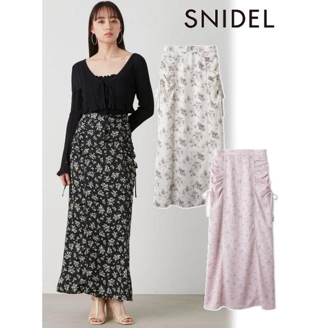 SNIDEL snidel /スナイデル Sustainaサイドギャザーナロー SNIDEL snidel /スナイデル Sustainaサイドギャザーナロー