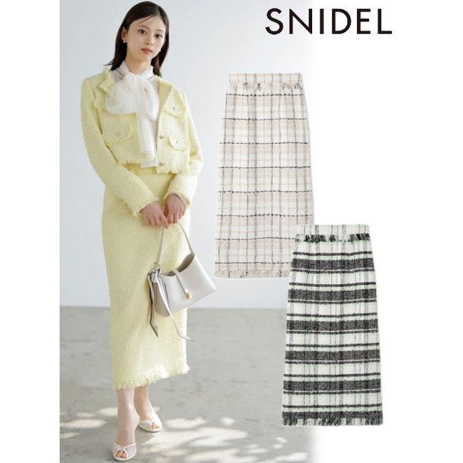 SNIDEL (セール60%OFF&PT5) snidel / スナイデル ツィードタイト