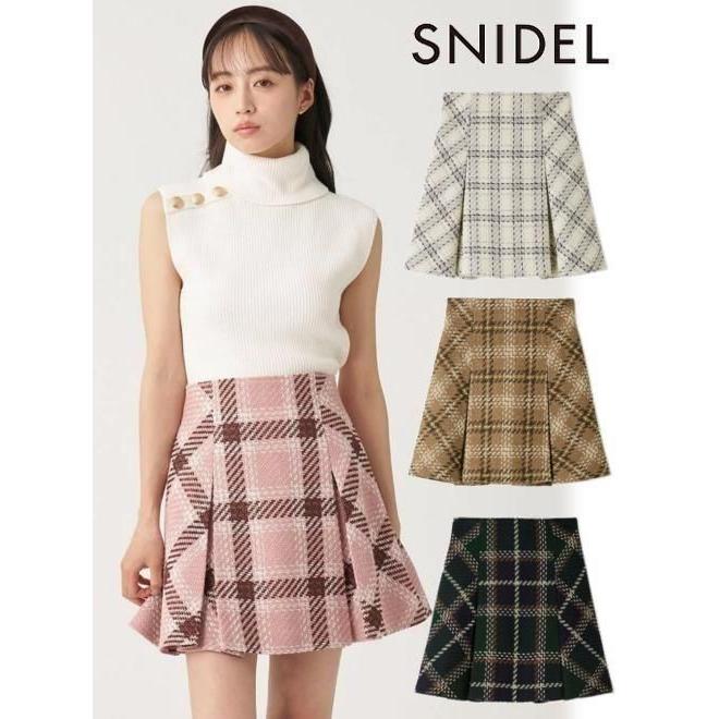 SNIDEL（スナイデル） (10%OFF&300円OFF) ロービングチェックミニ