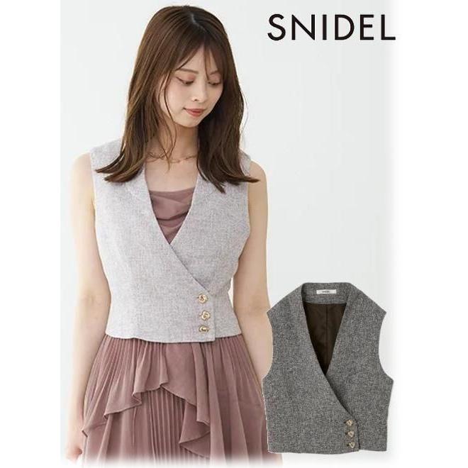 SNIDEL snidel スナイデル デザインジレ 25春夏. SWFV254039
