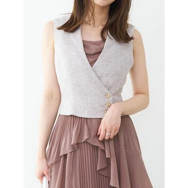 snidel  スナイデル デザインジレ  25春夏. SWFV254039 ベスト snidel （スナイデル）デザインジレ 25春夏.【SWFV254039