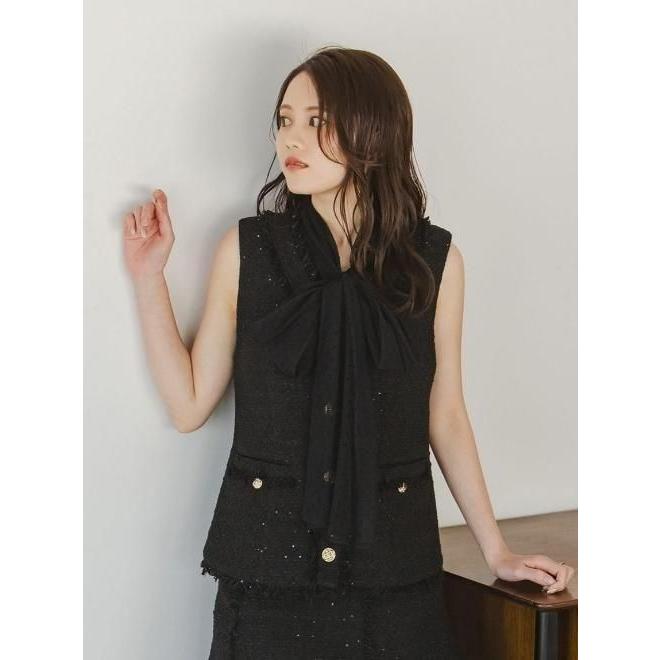 SNIDEL（スナイデル） (最終セール40%OFF&300円OFF) ツイードジレ 25