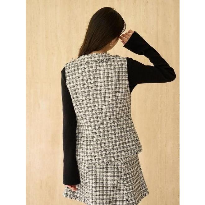 SNIDEL（スナイデル） (冬セール40%OFF&300円OFF) ツイードジレ 25秋冬