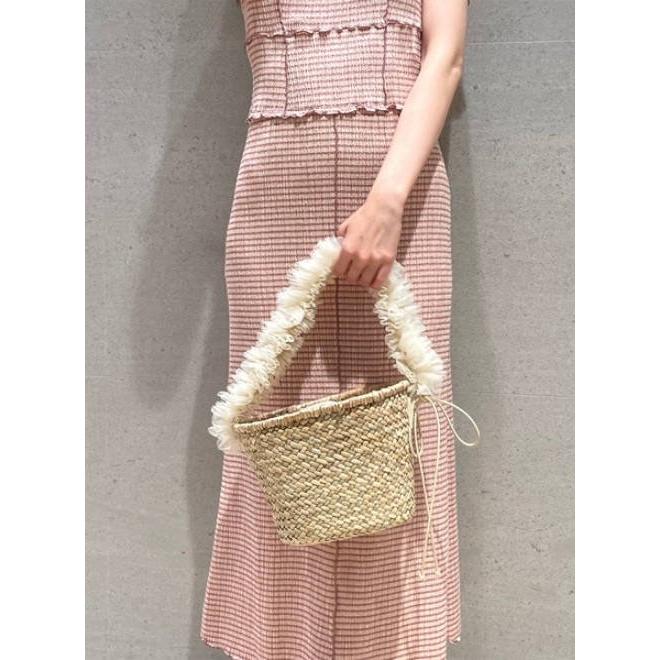 SNIDEL snidel /スナイデル ブレードチュールバッグ 24春夏.予約 SNIDEL snidel /スナイデル ブレードチュールバッグ 24春夏.予約