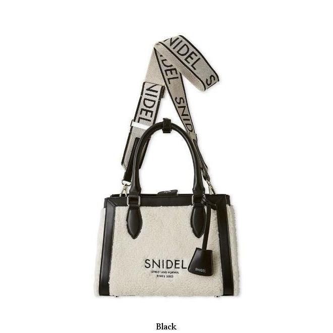 SNIDEL（スナイデル） (10%OFF&300円OFF) ボアロゴバッグ 25秋冬