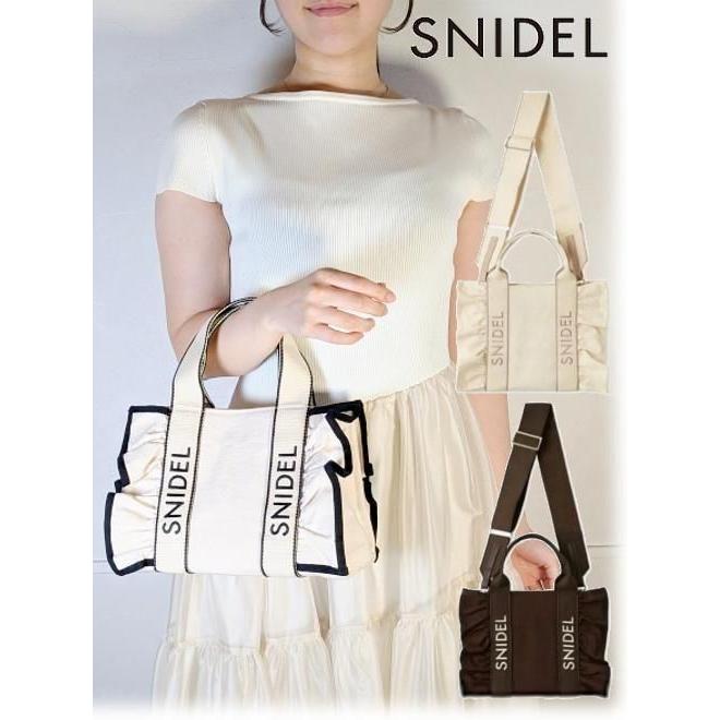 SNIDEL（スナイデル） (期間限定10%OFF&PT5) フリルロゴバッグ 26春夏