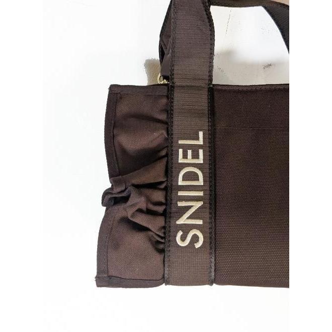 SNIDEL（スナイデル） (プレセール30%OFF&300円OFF) フリルロゴバッグ