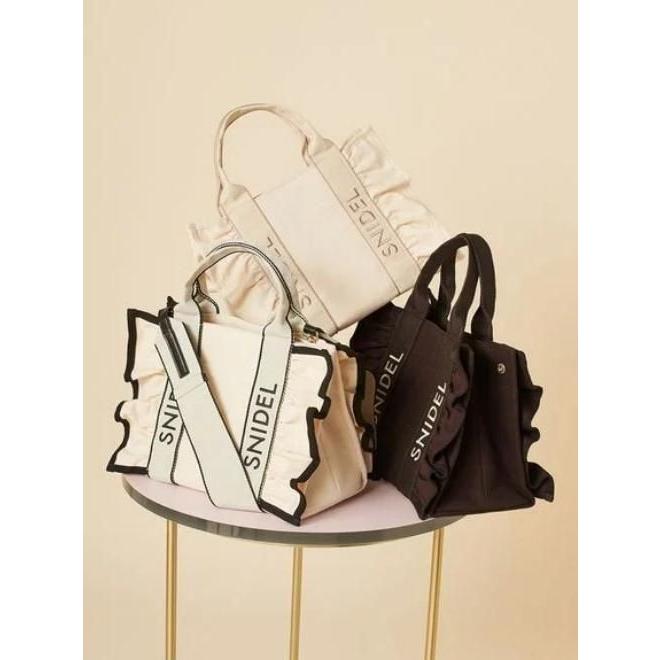 SNIDEL（スナイデル） (期間限定10%OFF&PT5) フリルロゴバッグ 26春夏