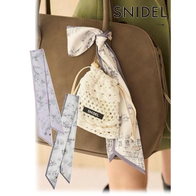 SNIDEL（スナイデル） (10%OFF&300円OFF) オリジナル柄スカーフ 25秋冬