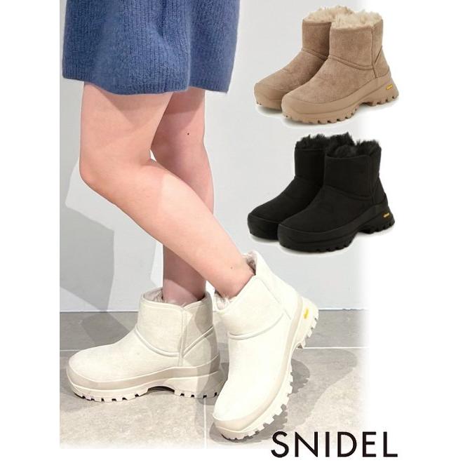 SNIDEL snidel / スナイデル vibramコラボムートンブーツ 23秋冬 SNIDEL snidel / スナイデル vibramコラボムートンブーツ 23秋冬