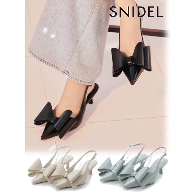 SNIDEL snidel / スナイデル リボンモチーフサンダル 24春夏予約 SNIDEL snidel / スナイデル リボンモチーフサンダル 24春夏予約