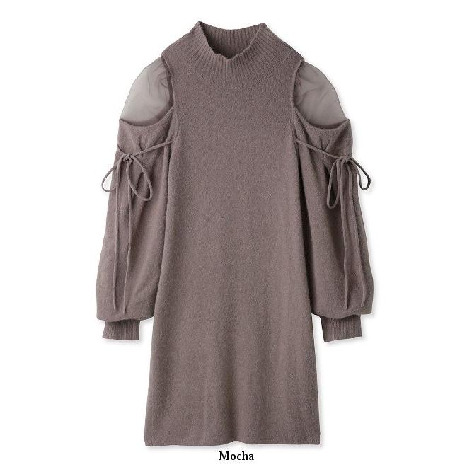 SNIDEL snidel / スナイデル シースルーショルダーミニニット SNIDEL snidel / スナイデル シースルーショルダーミニニット