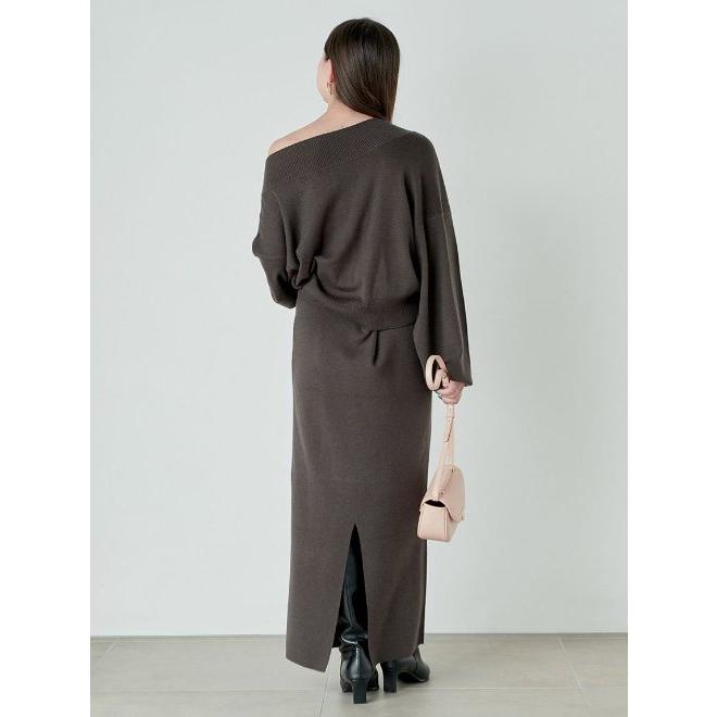 SNIDEL snidel / スナイデル アシメニットセットアップ 23秋冬  