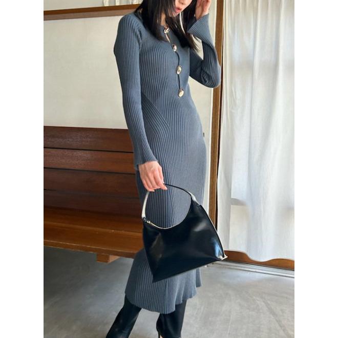 SNIDEL（スナイデル） (12%OFF) デザインフロントボタンニット