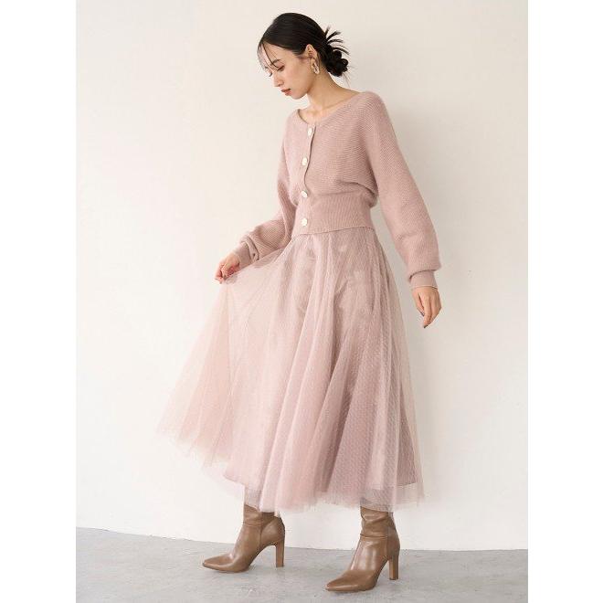 SNIDEL（スナイデル） (セール50%OFF) カーデ×チュールスカートセット