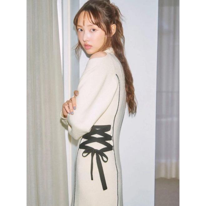 SNIDEL (12%OFF) snidel / スナイデル レースアップバイカラー