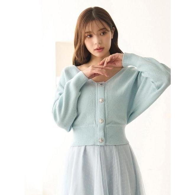 snidel カーディガン　ニット　セット新品未使用 SNIDEL（スナイデル） (10%OFF&300円OFF) チュールスカートセット