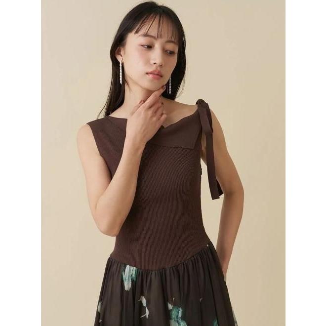 SNIDEL（スナイデル） (セール30%OFF&300円OFF) リボンデザインニット