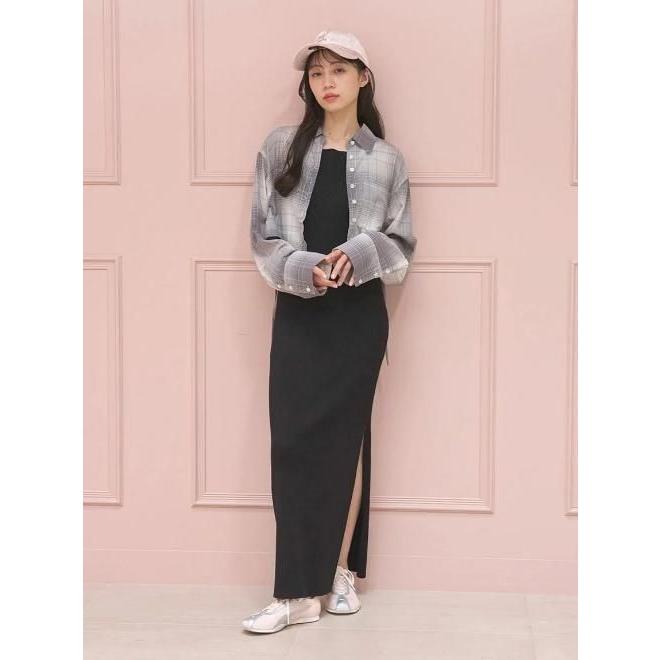 スナイデル　ワンピース インナー付き SNIDEL（スナイデル） (セール30%OFF&300円OFF) シンプルニットキャミ