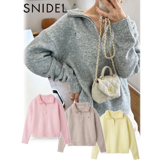 SNIDEL snidel / スナイデル ハーフジップニットプルオーバー 23 SNIDEL snidel / スナイデル ハーフジップニットプルオーバー 23
