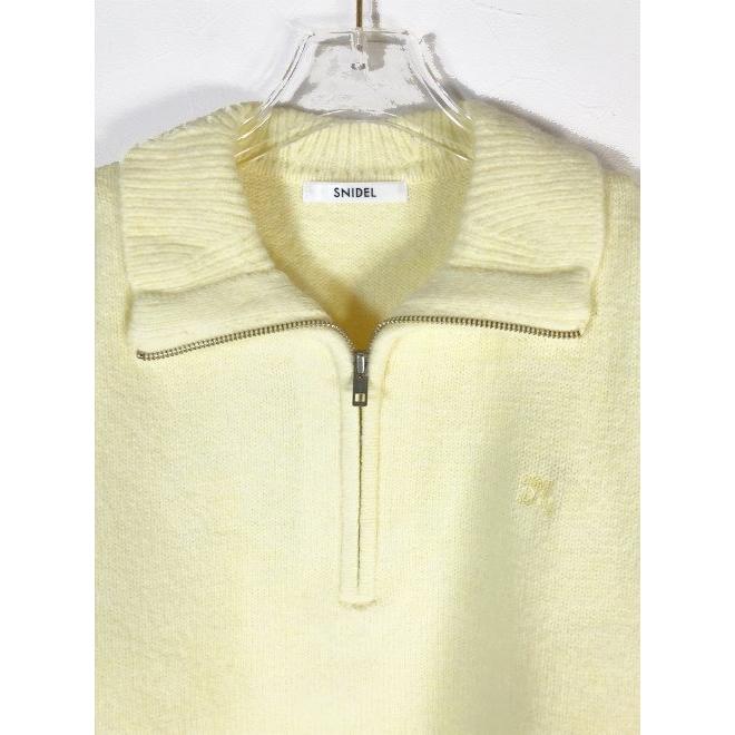 SNIDEL（スナイデル） ハーフジップニットプルオーバー 23秋冬