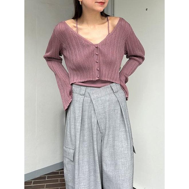 SNIDEL セットトップス SNIDEL SALE40%OFF スナイデル トップス 25春夏 リボンJQニット