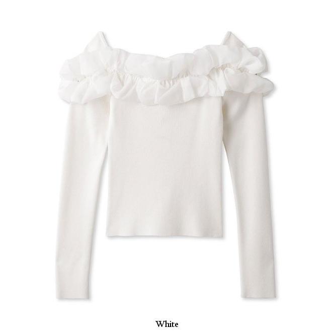 SNIDEL snidel / スナイデル デザインフリルニットトップス 24春