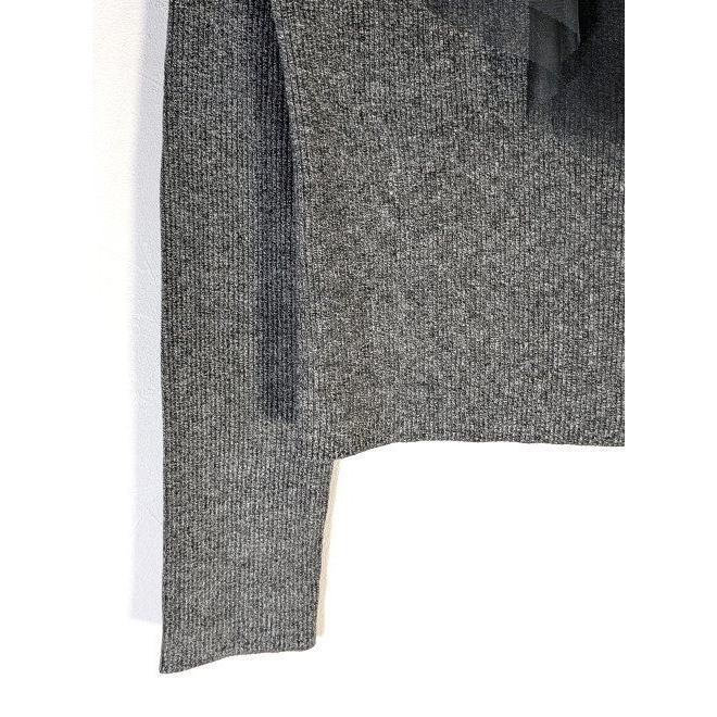 snidel Sustainableカシュクールチュールニットプルオーバー SNIDEL（スナイデル） (セール40%OFF) Susカシュクールチュールニット