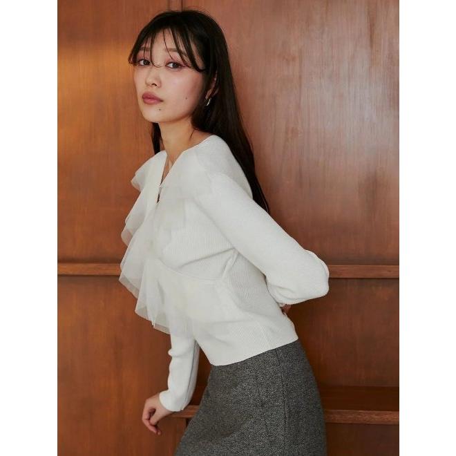 SNIDEL チュールビキニ IVR フリーサイズ タグ無し SNIDEL（スナイデル） (セール40%OFF) Susカシュクールチュールニット