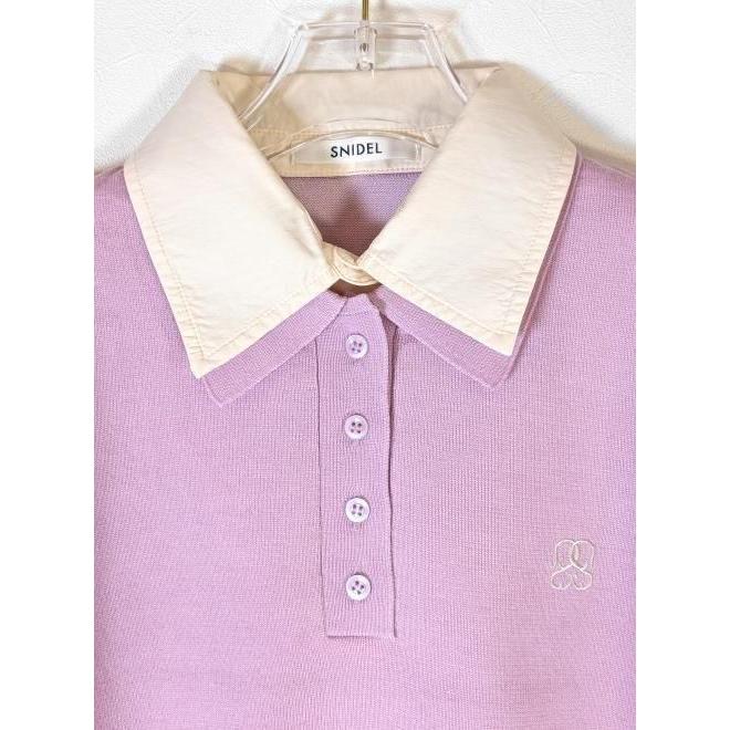 SNIDEL snidel / スナイデル シャツドッキングニットポロ 25秋冬