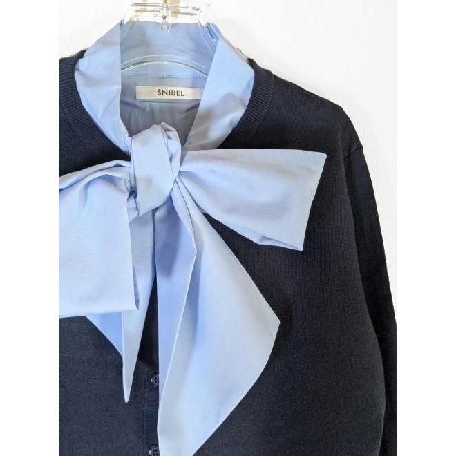 SNIDEL（スナイデル） (10%OFF&300円OFF) ボウタイドッキングニット