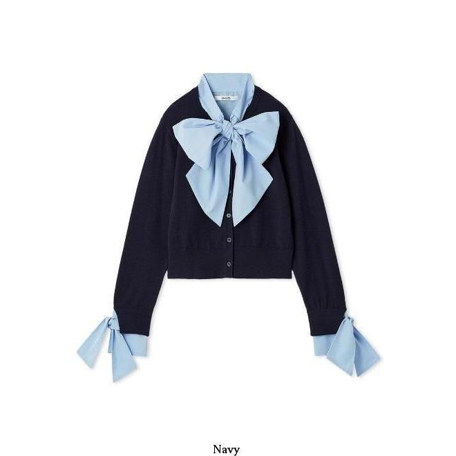 SNIDEL（スナイデル） (10%OFF&300円OFF) ボウタイドッキングニット