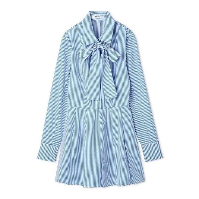 SNIDEL スナイデル シャツコンビチュニック snidel （スナイデル）シャツコンビチュニック 25秋冬予約【SWNT254231