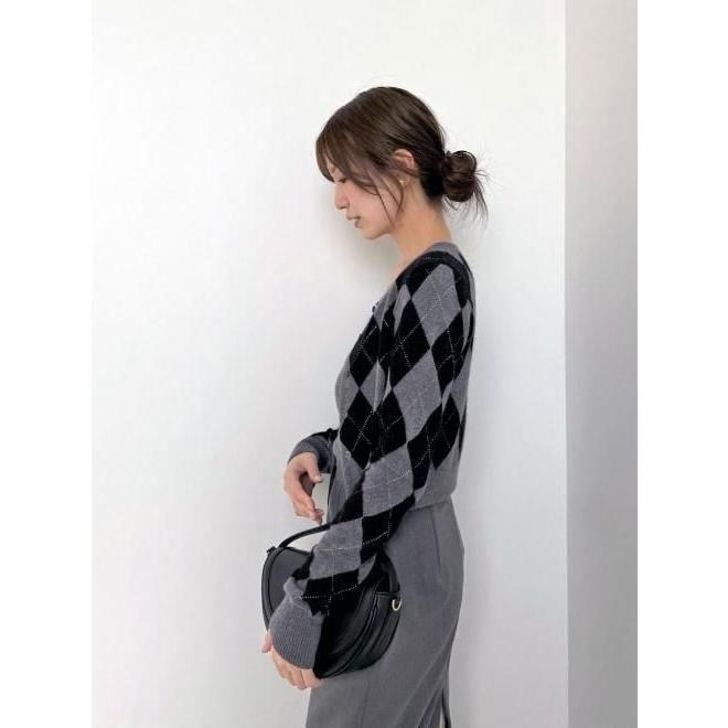 snidel アーガイルニットアンサンブル　完売 snidel （スナイデル）アーガイルニットアンサンブル 25秋冬