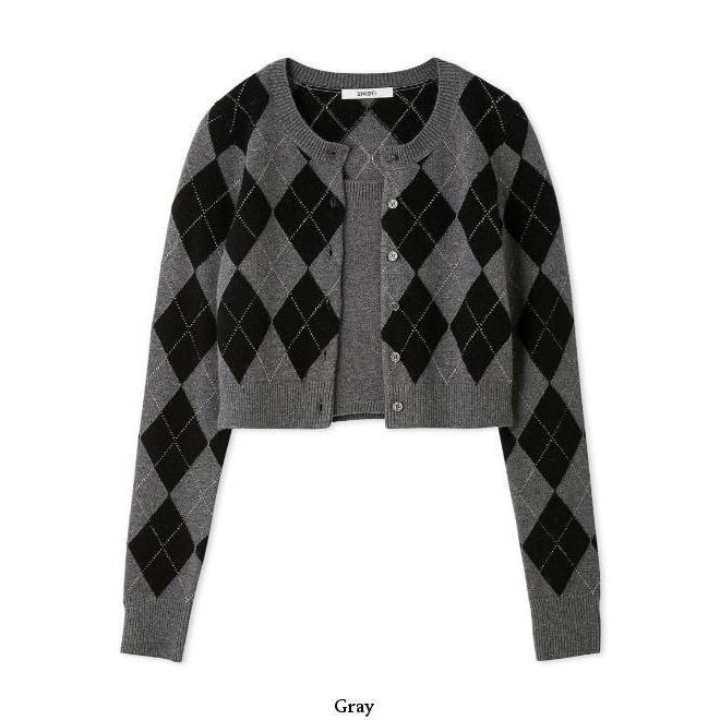 SNIDEL（スナイデル） (10%OFF&300円OFF) アーガイルニット