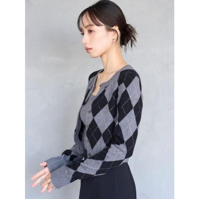 SNIDEL（スナイデル） (10%OFF&300円OFF) アーガイルニット