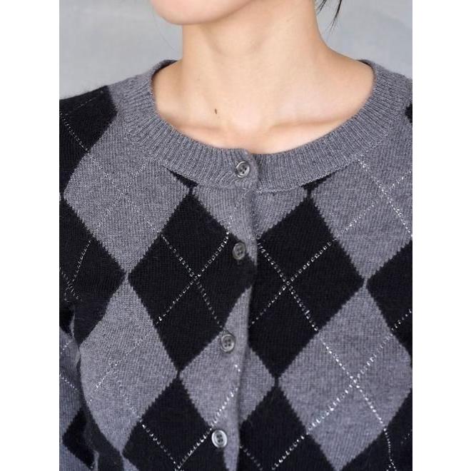 SNIDEL（スナイデル） (10%OFF&300円OFF) アーガイルニット