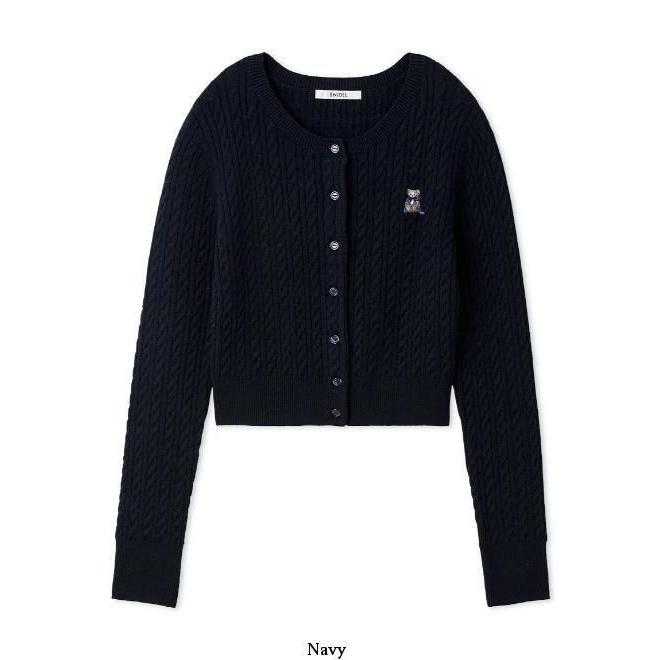 SNIDEL（スナイデル） (10%OFF&300円OFF) リボンベアニットカーデ 25