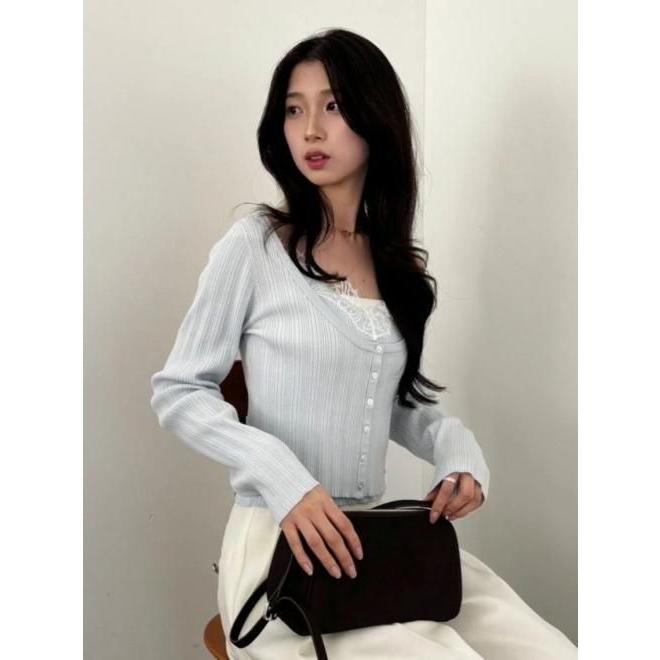 SNIDEL（スナイデル） (10%OFF&300円OFF) レーストリムニット
