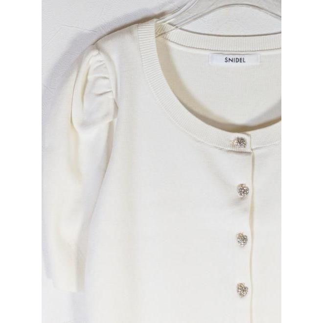SNIDEL（スナイデル） (10%OFF&300円OFF) フルーツボタンパフニット